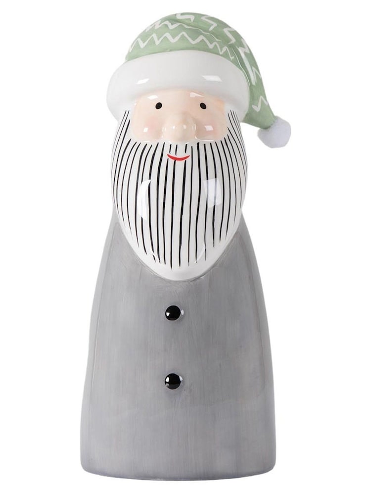 Gallery Home Grey Large Santa Christmas Decoration - Image 1 of 3