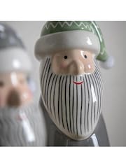 Gallery Home Grey Large Santa Christmas Decoration - Image 3 of 3