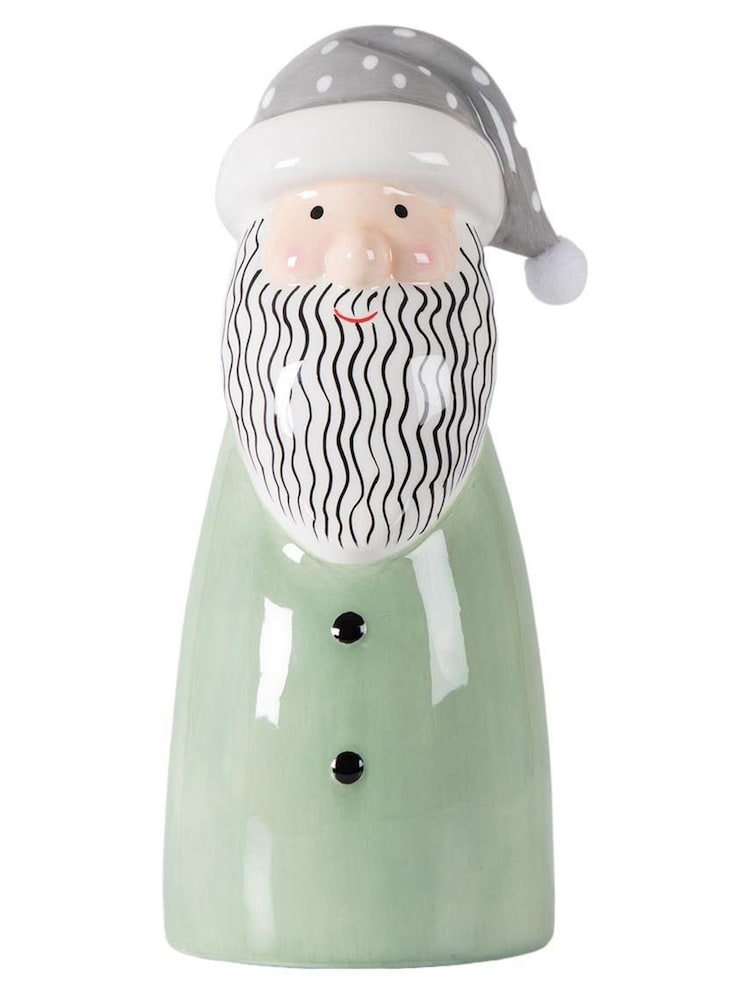 Gallery Home Green Santa Christmas Ornament - Image 3 of 3