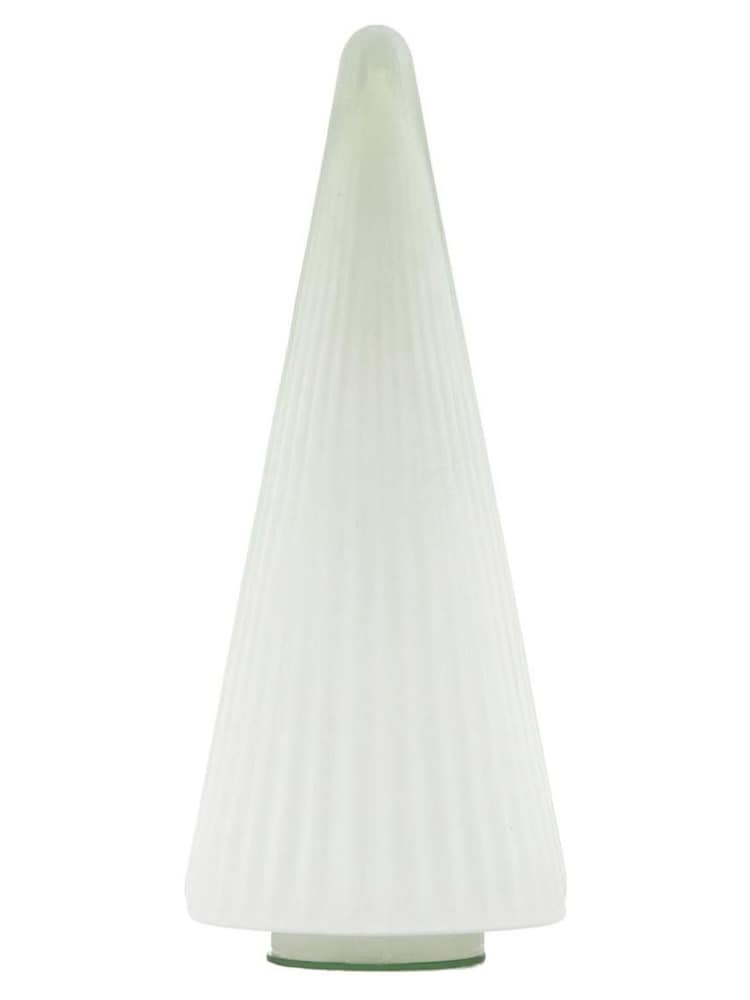 Gallery Home White Ribbed Tree White Frost Glass - Image 3 of 3