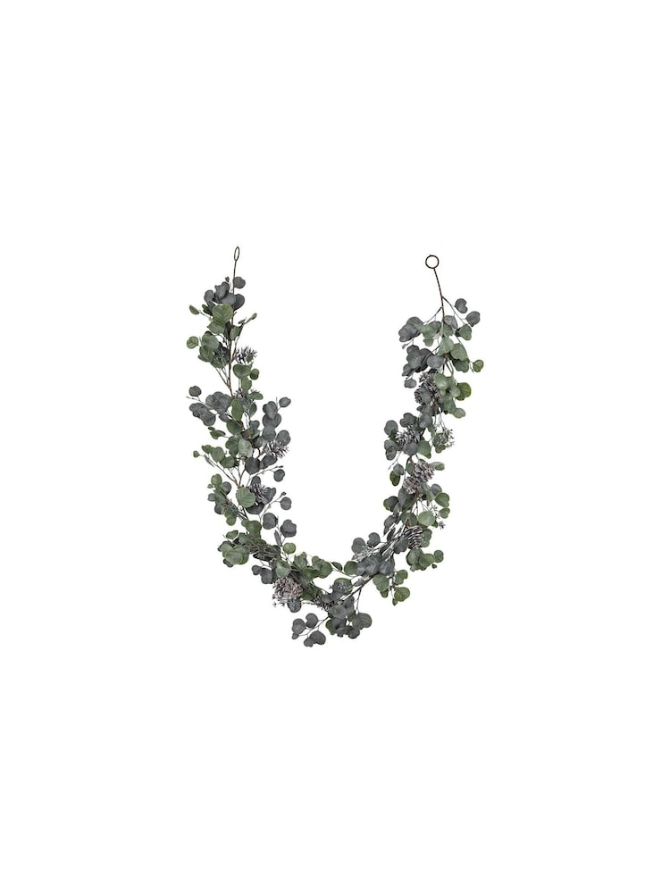 Gallery Home Green Pine Christmas Garland With Cones - Image 1 of 3