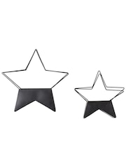 Gallery Home Set of 2 Black Neptune Star Planters - Image 1 of 3