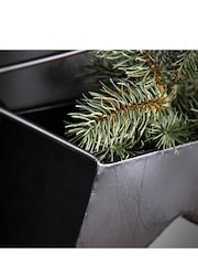 Gallery Home Set of 2 Black Neptune Star Planters - Image 2 of 3