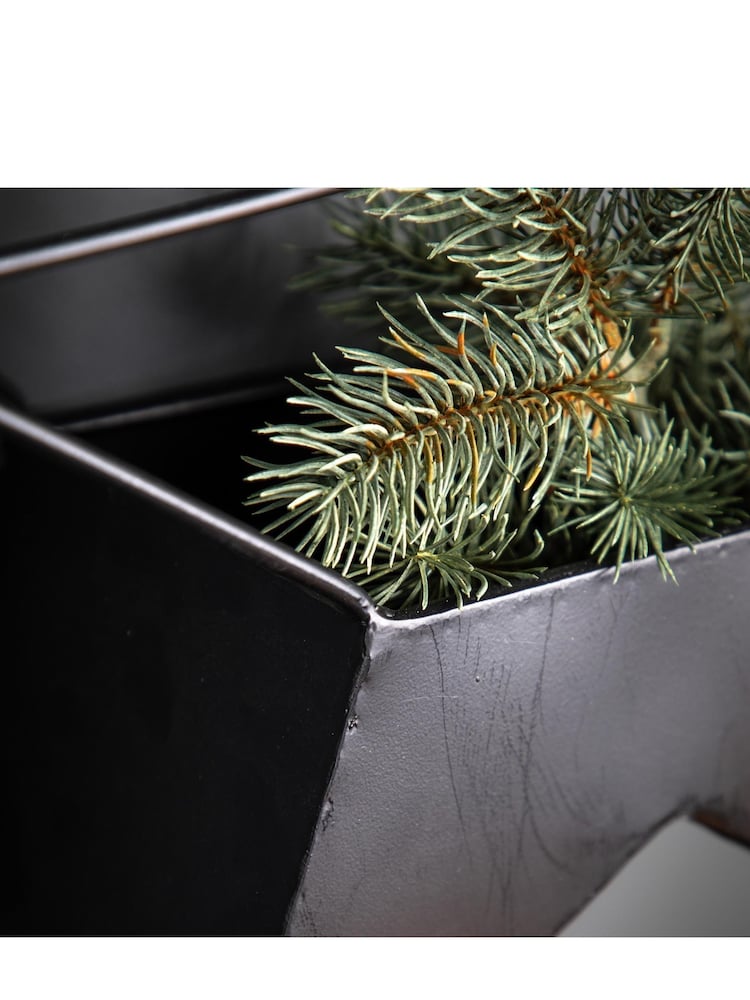 Gallery Home Set of 2 Black Neptune Star Planters - Image 2 of 3