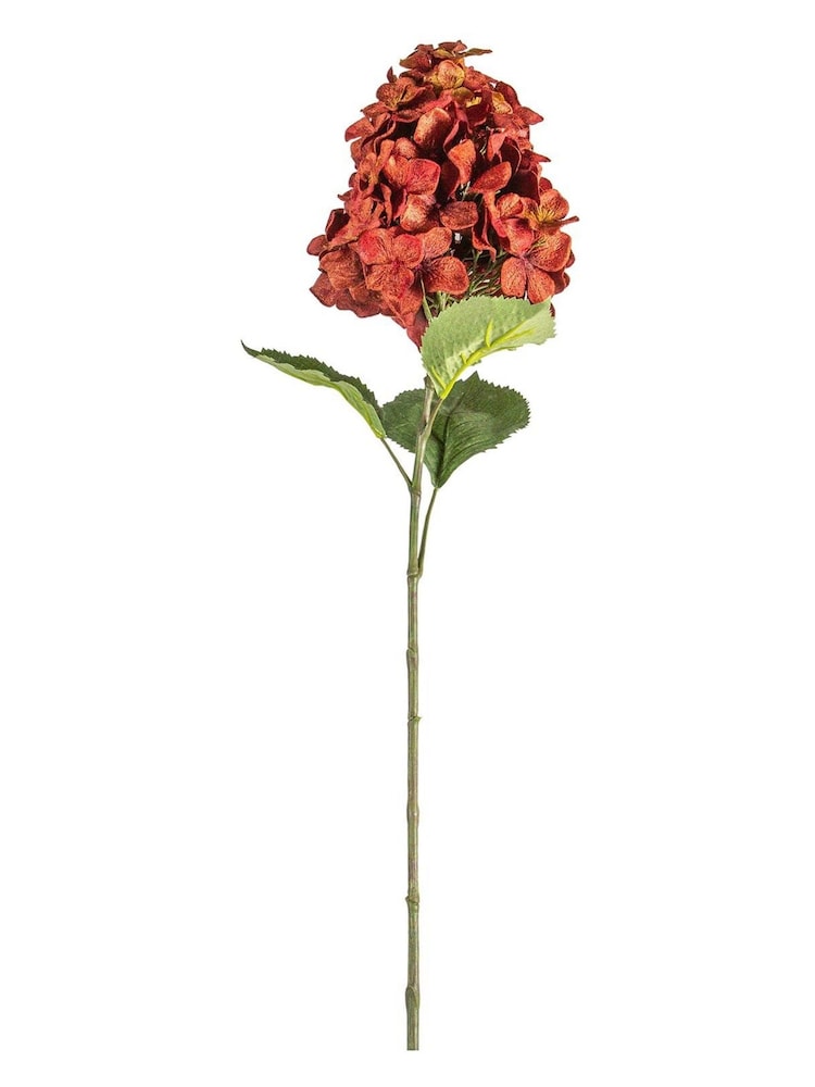 Gallery Home Ruby Red Hydrangea Velvet Stem With Leaves - Image 2 of 2