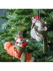 Gallery Home Set of 2 Multi Hugging Fox & Mice - Image 2 of 2