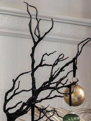 Gallery Home Set of 2 Black Hazel Sparkly Branch - Image 1 of 3