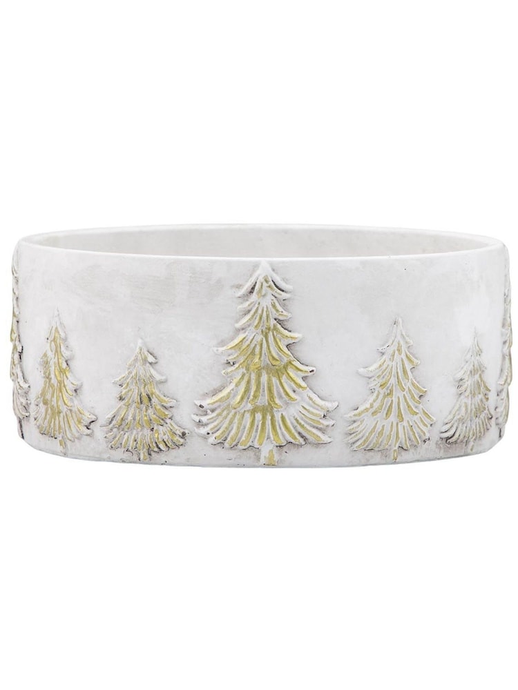 Gallery Home White/Gold Forest Planter - Image 1 of 2