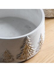 Gallery Home White/Gold Forest Planter - Image 2 of 2