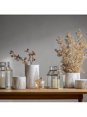 Gallery Home White/Gold Forest Planter 17cm - Image 1 of 3