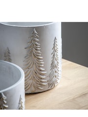 Gallery Home White/Gold Forest Planter 17cm - Image 2 of 3