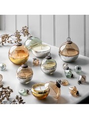 Gallery Home Set of 12 Gold Lustre Decorations In A Jar - Image 2 of 3