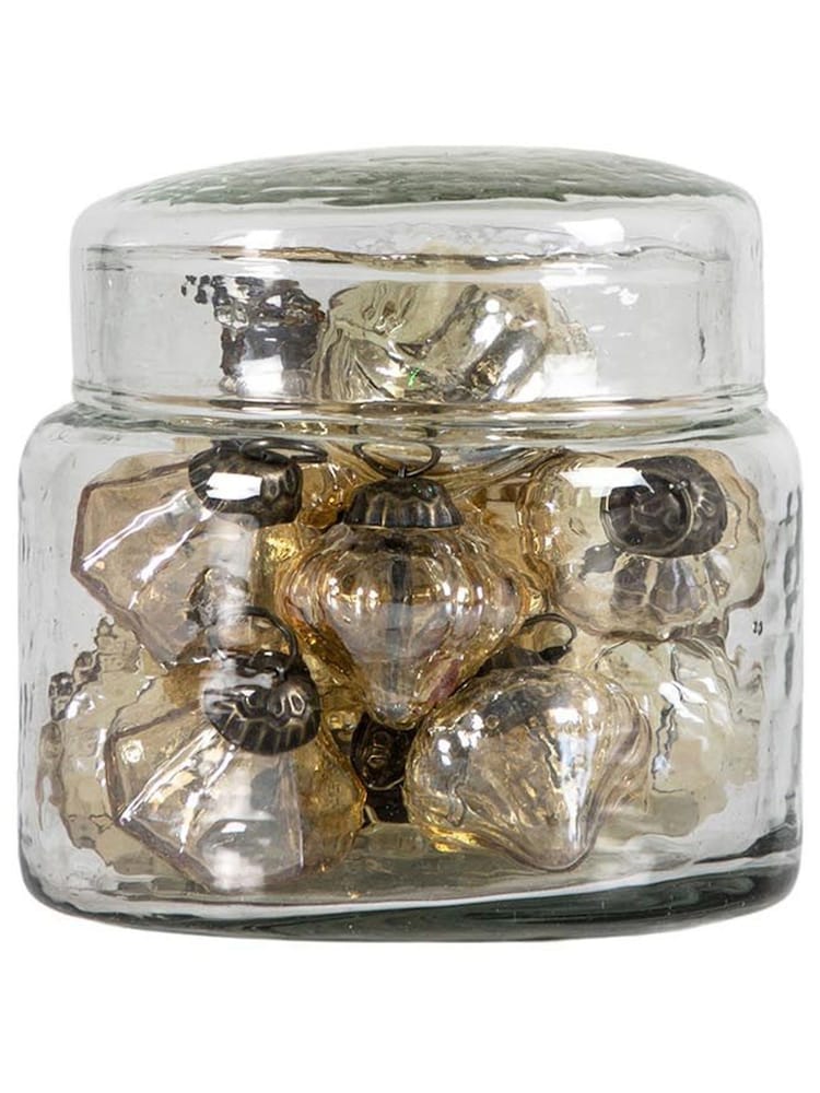Gallery Home Set of 12 Gold Lustre Decorations In A Jar - Image 3 of 3