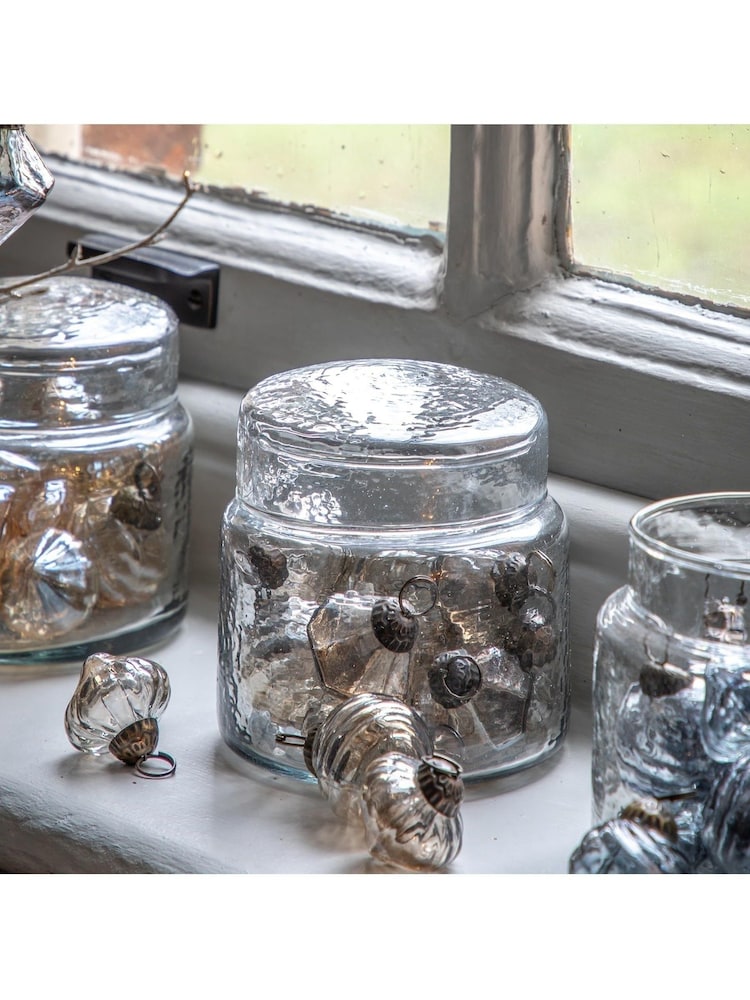 Gallery Home Set of 12 Brown Lustre Decorations In A Jar - Image 1 of 3