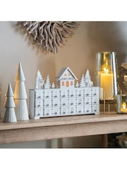 Gallery Home White Advent Calendar With LED - Image 1 of 3