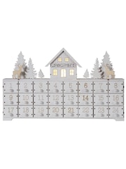 Gallery Home White Advent Calendar With LED - Image 3 of 3