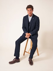 White Stuff Blue Heath Regular Fit Waistcoat - Image 3 of 5