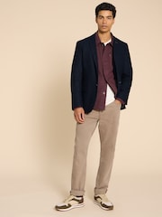 White Stuff Blue Heath Regular Fit Blazer - Image 1 of 6