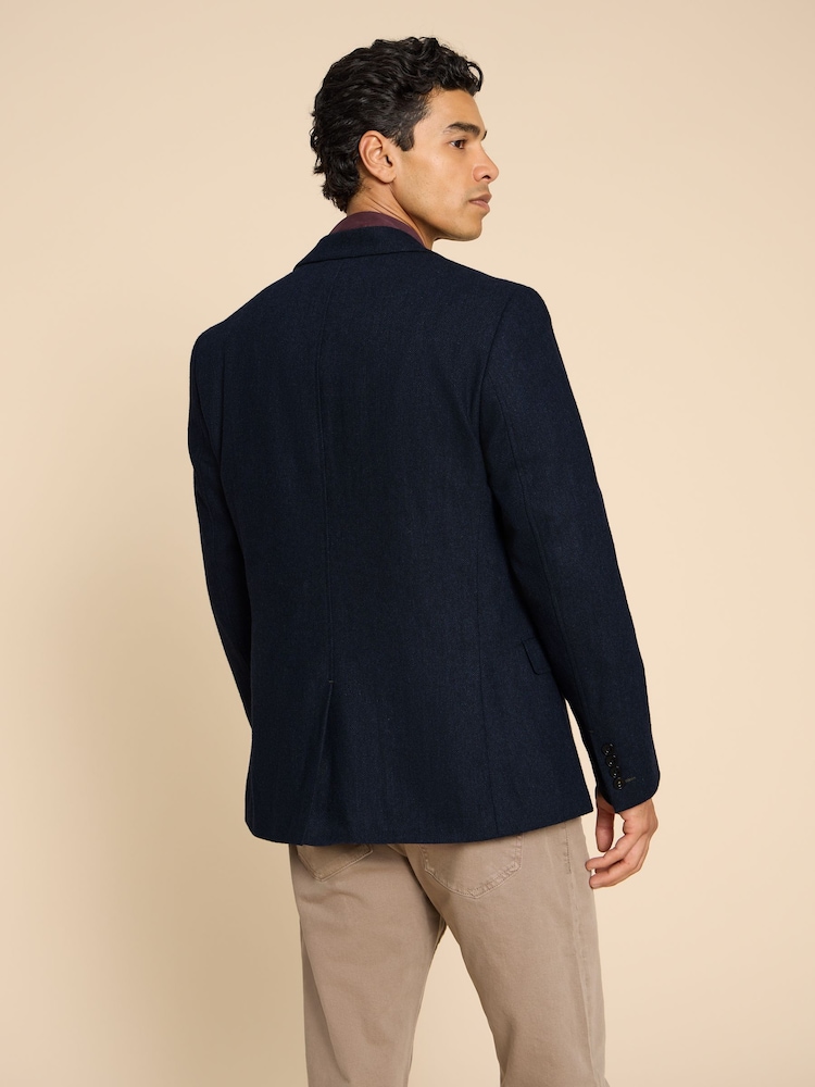 White Stuff Blue Heath Regular Fit Blazer - Image 2 of 6