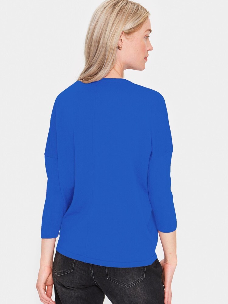 Saint Tropez Blue Mila Round Neck Pullover - Image 2 of 6 Saint Tropez Blue Mila Round Neck Pullover - Image 2 of 6