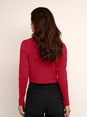 Kaffe Slim Fit Kaastrid Bolero Long Sleeves Cardigan - Image 2 of 5