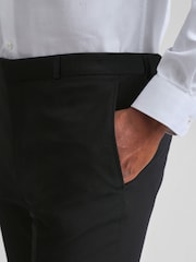 Ted Baker Black Tuxedo Slim Trousers - Image 3 of 4