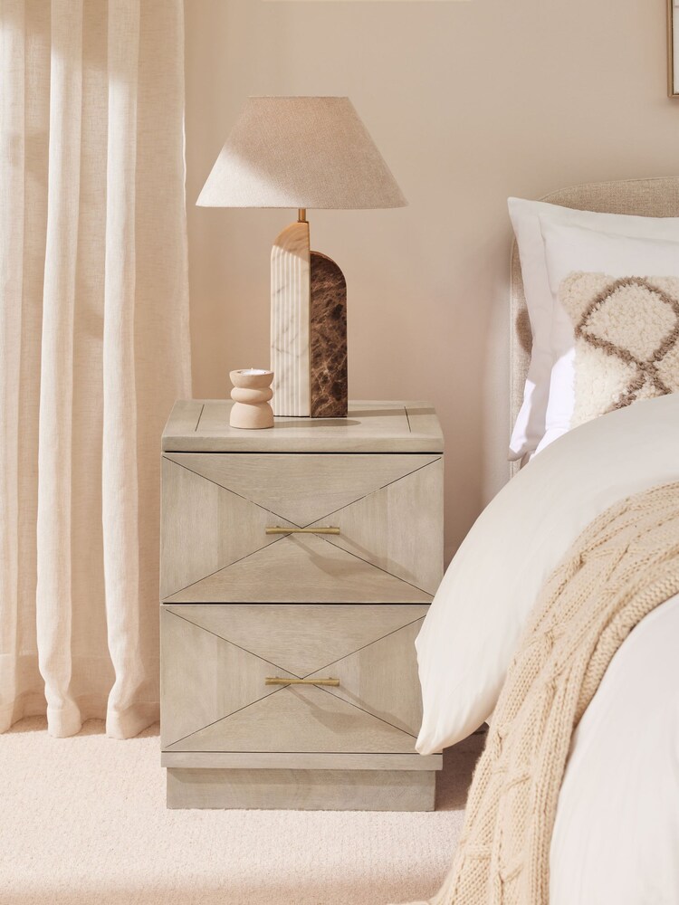 Natural Atlas Solid Mango Bedside Table - Image 2 of 8