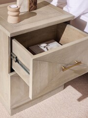 Natural Atlas Solid Mango Bedside Table - Image 3 of 8