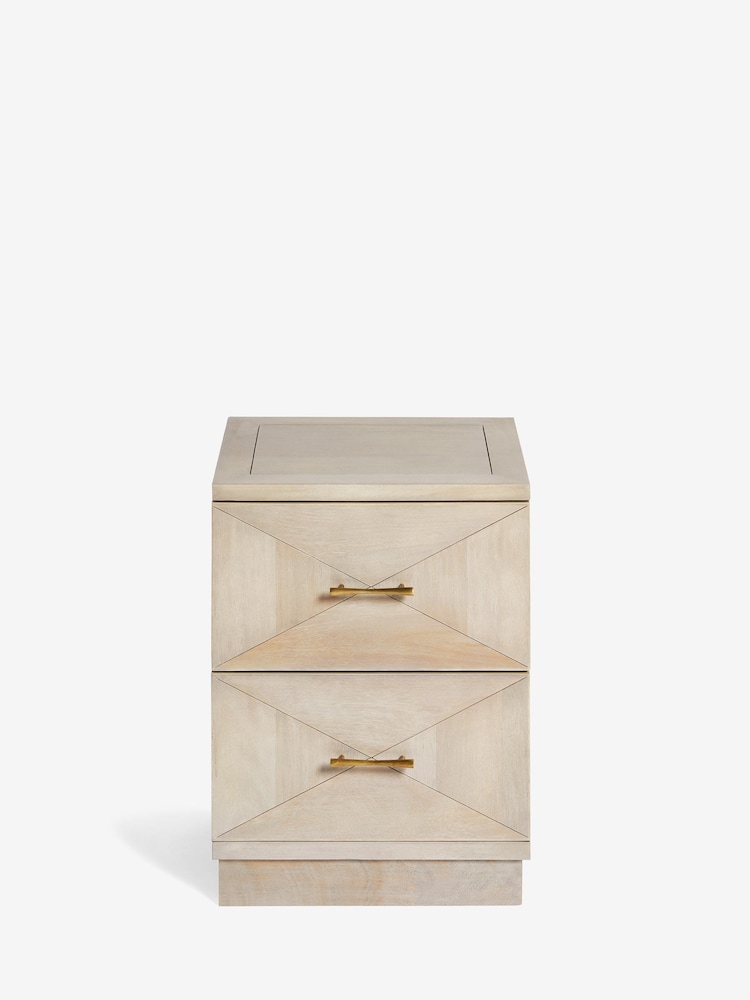 Natural Atlas Solid Mango Bedside Table - Image 8 of 8