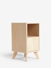 Natural Anderson Oak Effect 1 Drawer Slim Bedside Table - Image 8 of 11