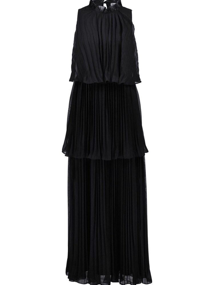 Ro&Zo Black Isla Pleated Tiered Black Maxi Dress - Image 7 of 7 Ro&Zo Black Isla Pleated Tiered Black Maxi Dress - Image 7 of 7