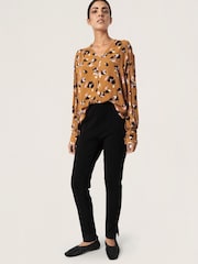 Soaked in Luxury Yellow Zaya Long Sleeve Floral Blouse - Image 1 of 6
