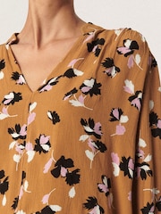 Soaked in Luxury Yellow Zaya Long Sleeve Floral Blouse - Image 3 of 6