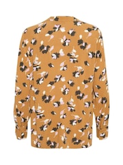 Soaked in Luxury Yellow Zaya Long Sleeve Floral Blouse - Image 6 of 6
