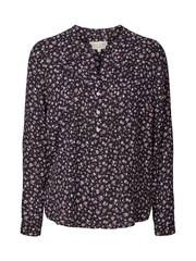 Lollys Laundry Grey Helena V-Neck Pleated Shirt - Image 3 of 4