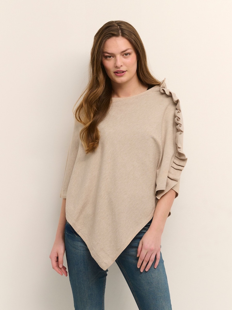 Cream Yellow Odette Poncho - Image 1 of 5 Cream Yellow Odette Poncho - Image 1 of 5