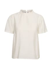 Cream Liselin Frill Neck Blouse - Image 5 of 6