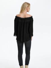 Cream Bea Lace Black Blouse - Image 2 of 6