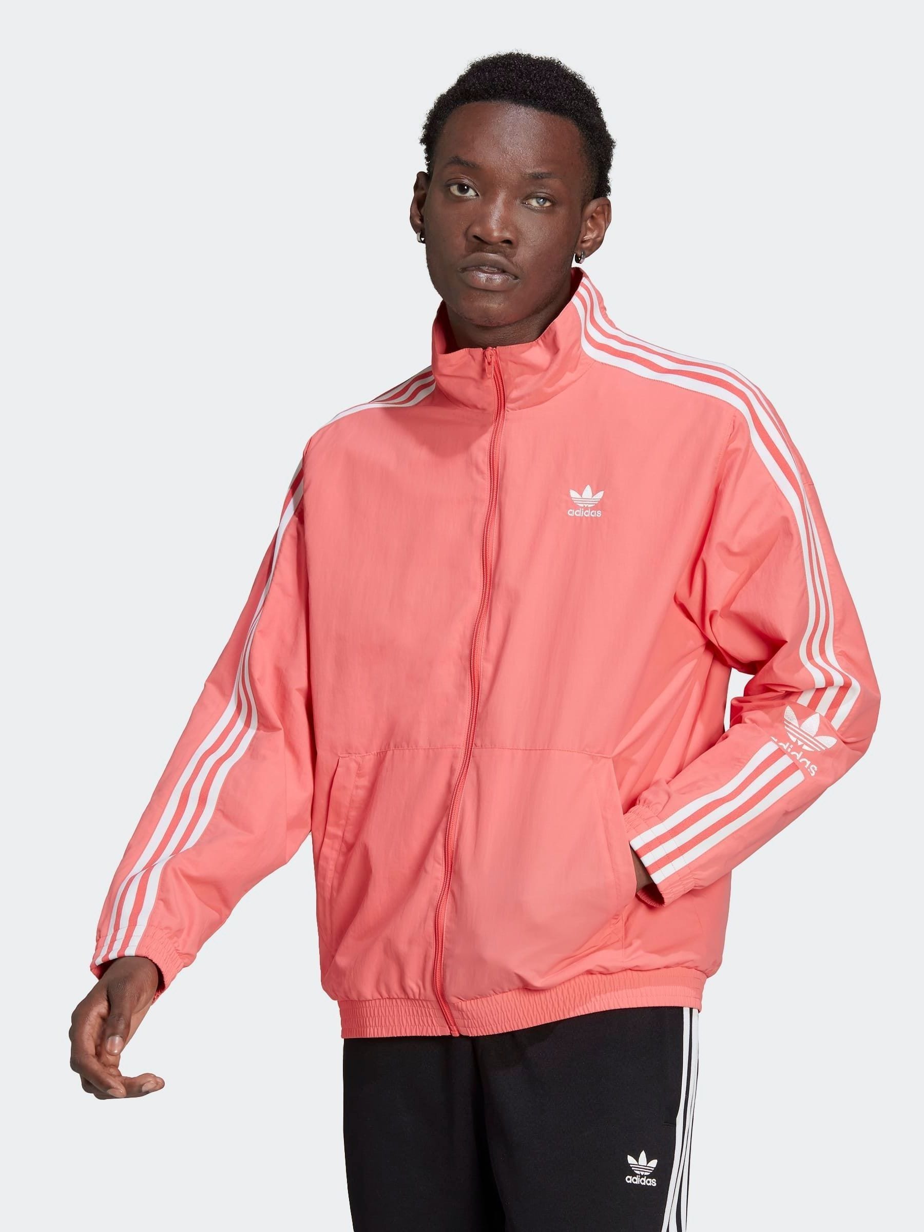 Adidas trefoil track top sale