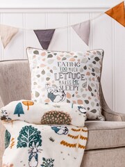 Peter Rabbit™ Natural Teddy Scandi Woods Fleece Throw - Image 1 of 4