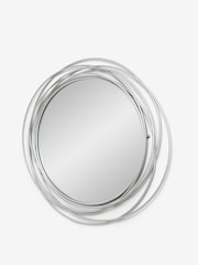 Silver Contemporary Wire 91x91cm Wall Mirror - Image 4 of 6
