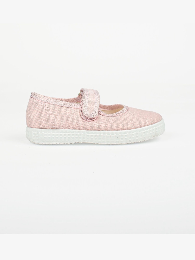 Розовый Trotters London Martha Парусиновая обувь - Изображение 1 из 2