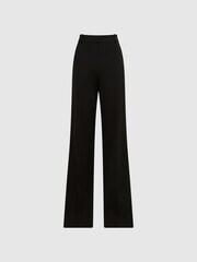 Reiss Black Joanne Wide Wide Leg Trousers - Image 2 of 5