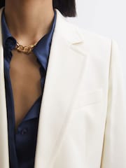 Reiss Cream Ember Tailored Single Breasted Blazer - Image 3 of 7