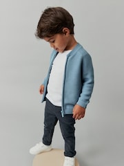 Blue Zip Through Cardigan (3mths-7yrs) - Image 2 of 6