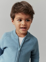 Blue Zip Through Cardigan (3mths-7yrs) - Image 3 of 6