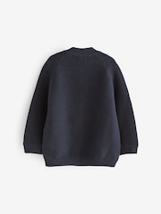 Navy 100% Cotton Zip Through Cardigan (3mths-7yrs) - Image 6 of 7