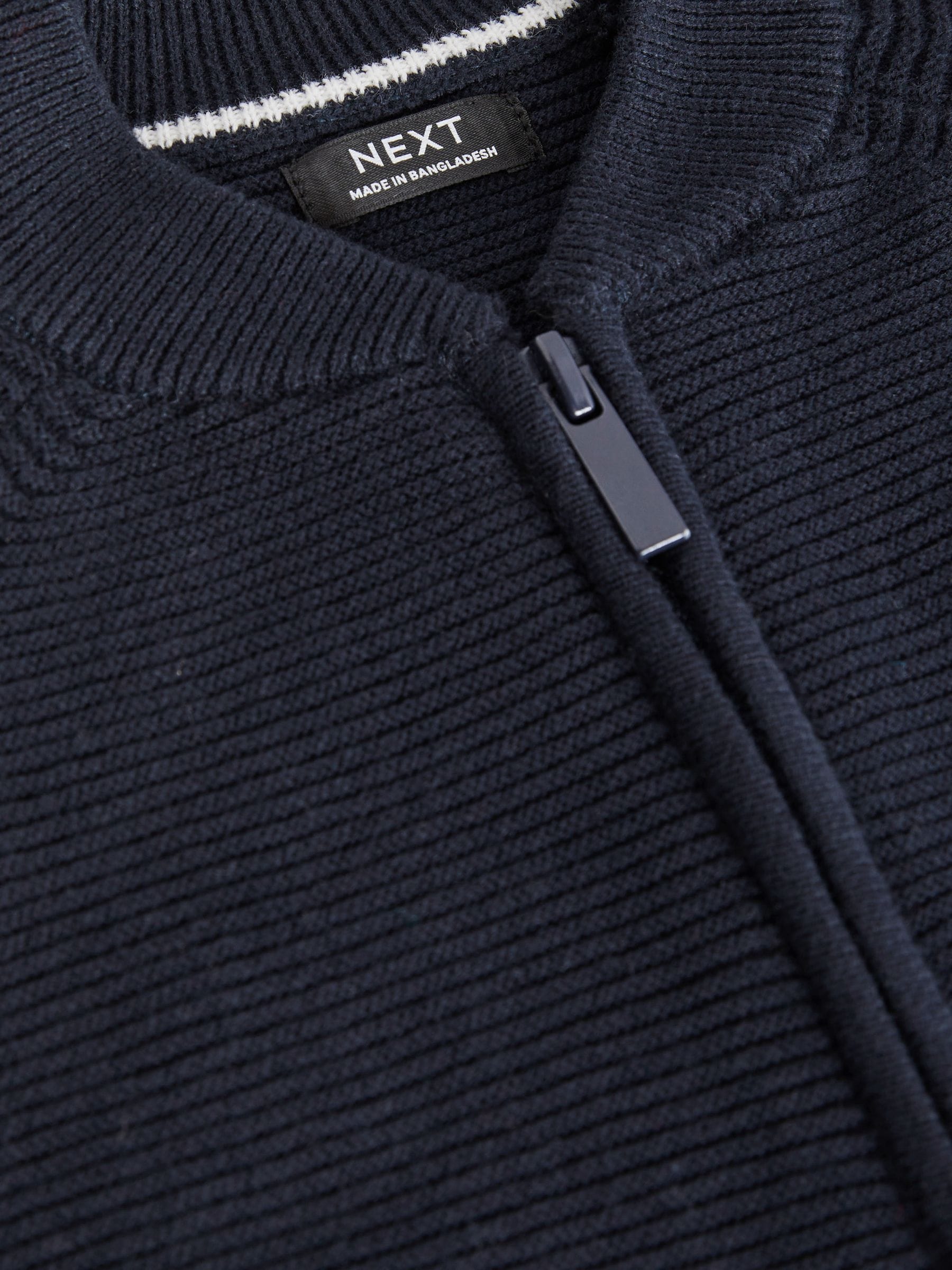 Buy Navy 100% Cotton Zip Through Cardigan (3mths-7yrs) from Buy Navy 100% Cotton Zip Through Cardigan (3mths-7yrs) from