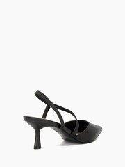 Dune London Black Citrus Asymmetric Court Shoes - Image 4 of 5
