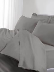 TLC Grey 5* 240 Thread Count Duvet Cover - Image 1 of 1